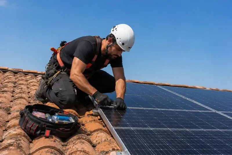 Maintenance et monitoring de panneaux solaires à Ambonil